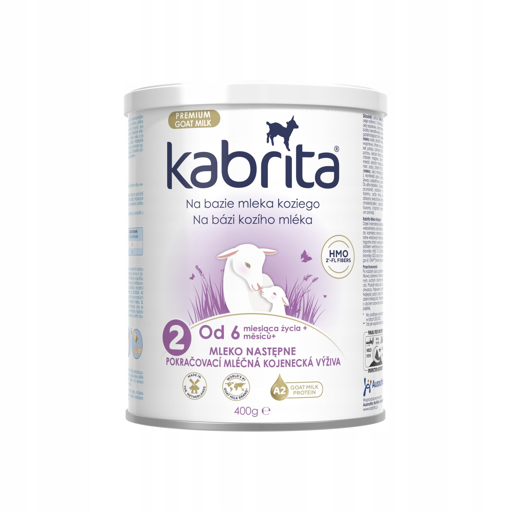 Next 2 with HMO based on goat's milk, 6-12m, 400 g Kabrita 2