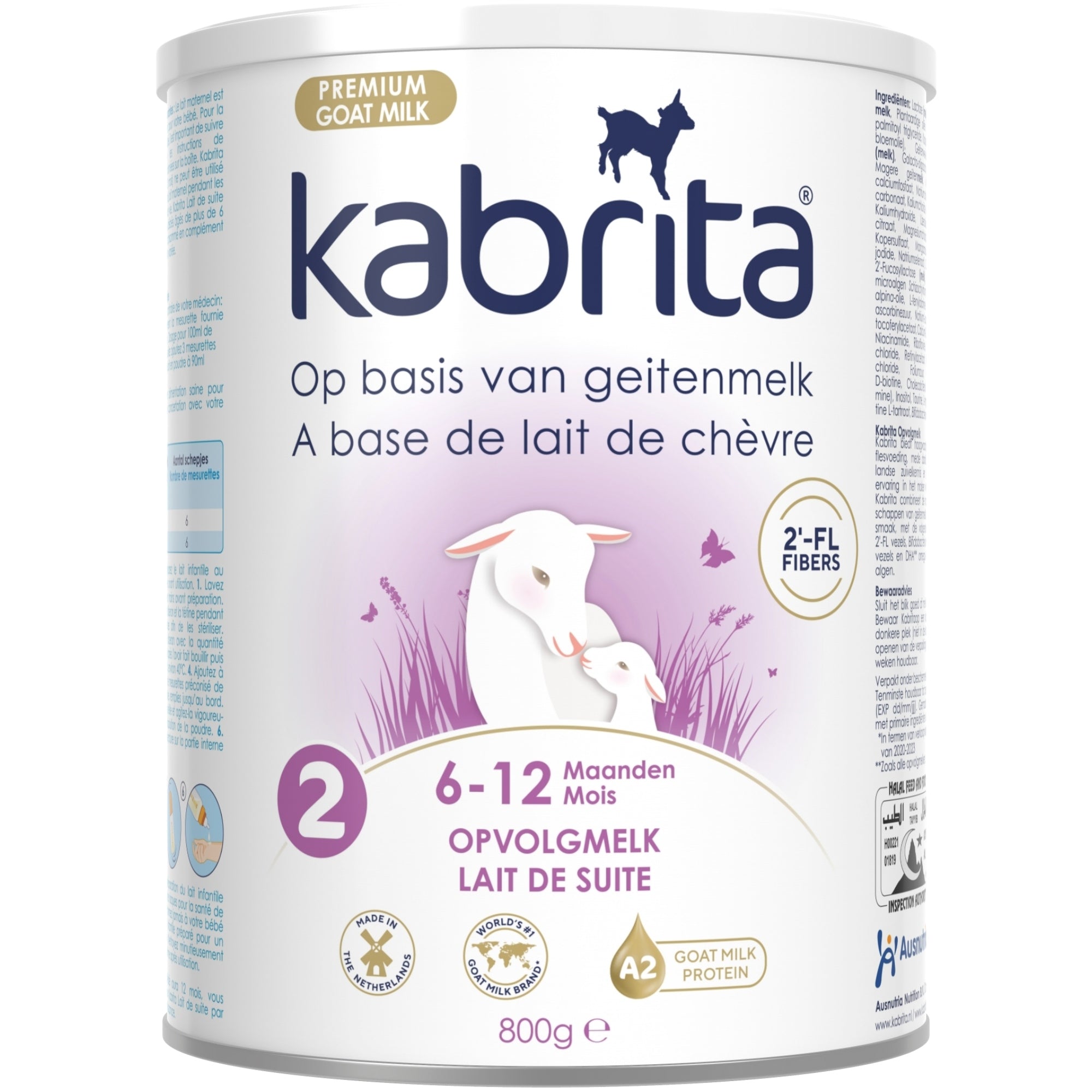 Next milk from HMO based on goat milk, 6-12m, 800 g Kabrita 2