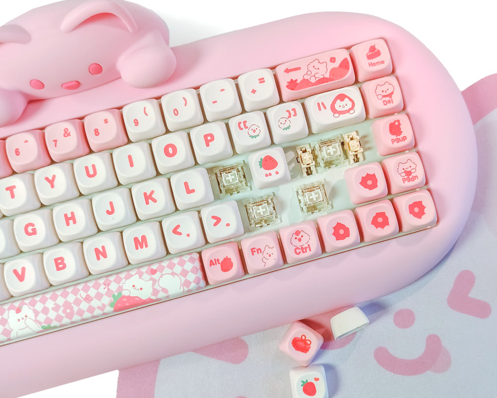 Nice Keyboard 65% 68 with Macro Bluetooth USB Hotswap NKRO PBT Gaming Packaging status original