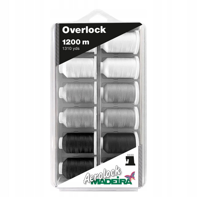 Madeira-Fadenset für Overlock Aerolock 8092 