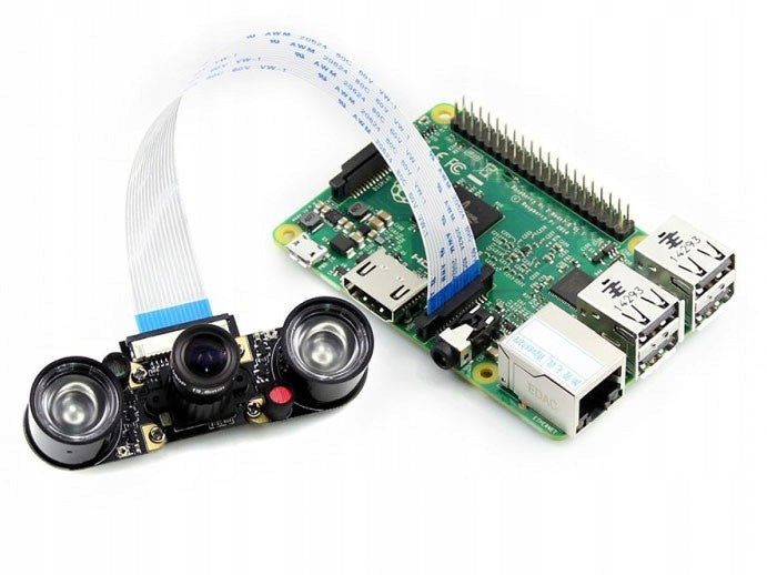 Night Vision HD (F) camera for Raspberry Pi with IR backlight and adjustable Batteries included no
