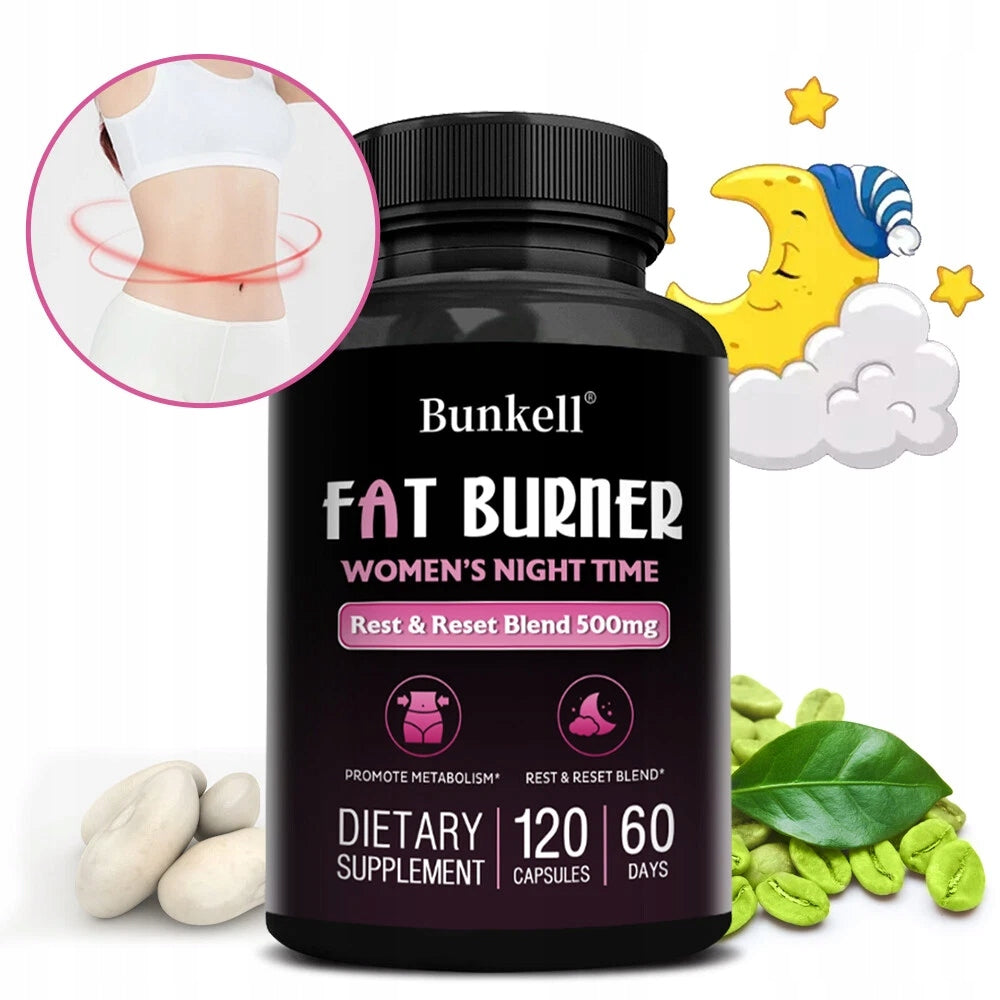 Night fat burner 500 mg for women | Weight loss and sleep support... Packaging status original