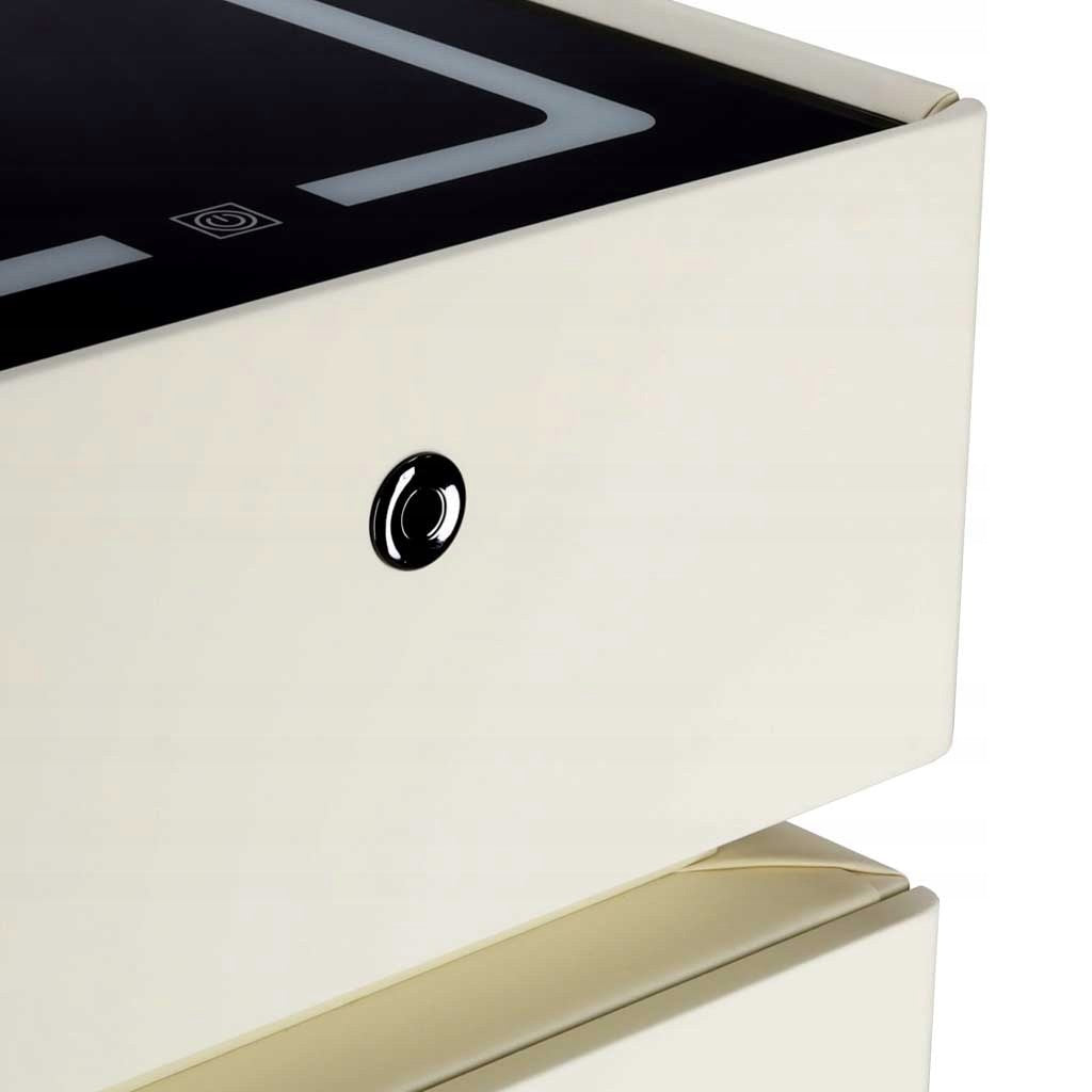 Nightstand smart fingerprint lock induction charging ecru Brand Ikonka