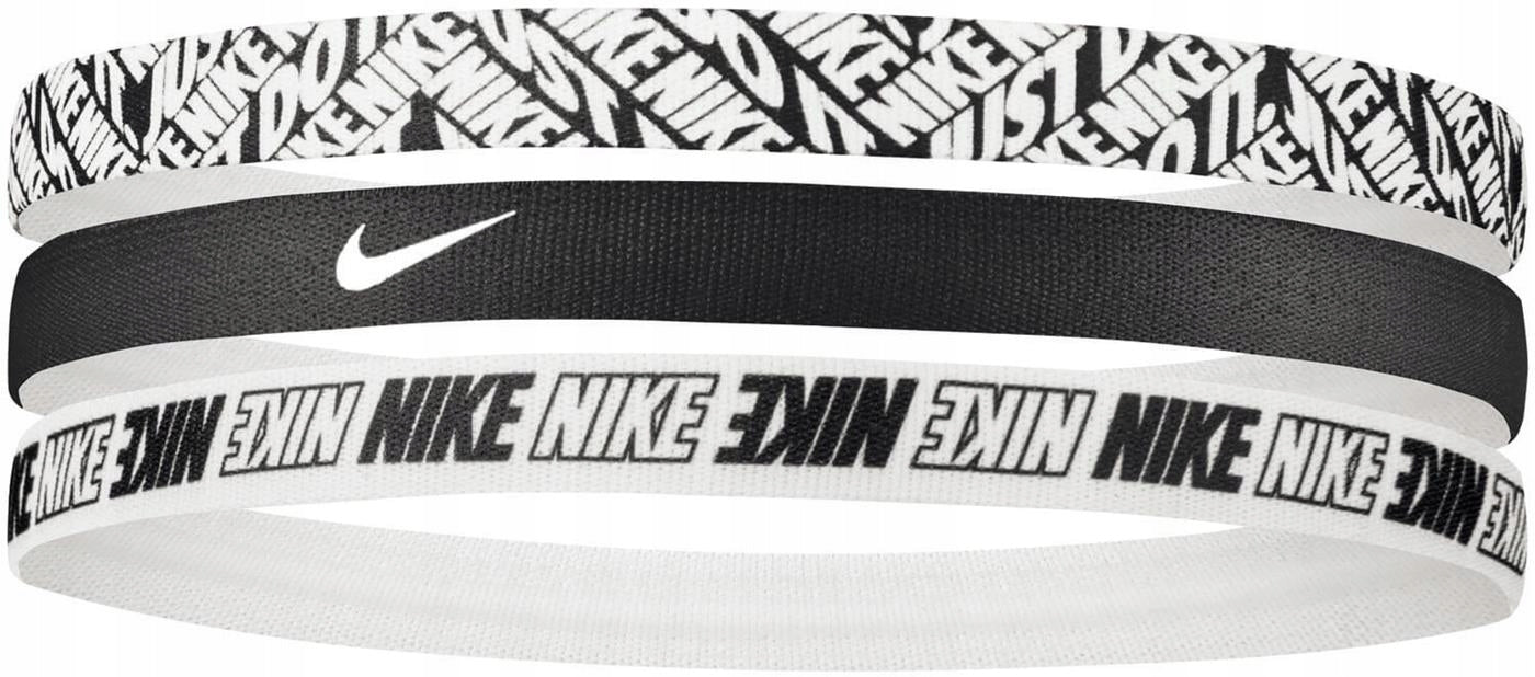 Galvos juosta moterims Nike Printed Headbands 3p, balta