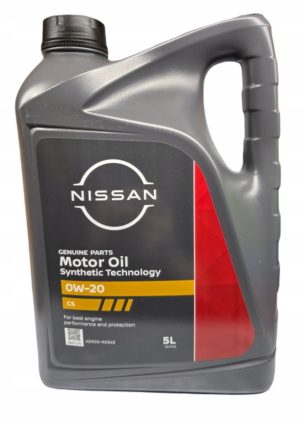 Nissan Motor Oil Synthetic Technology 0W-20 ACEA C5 API SN 5L 0W20