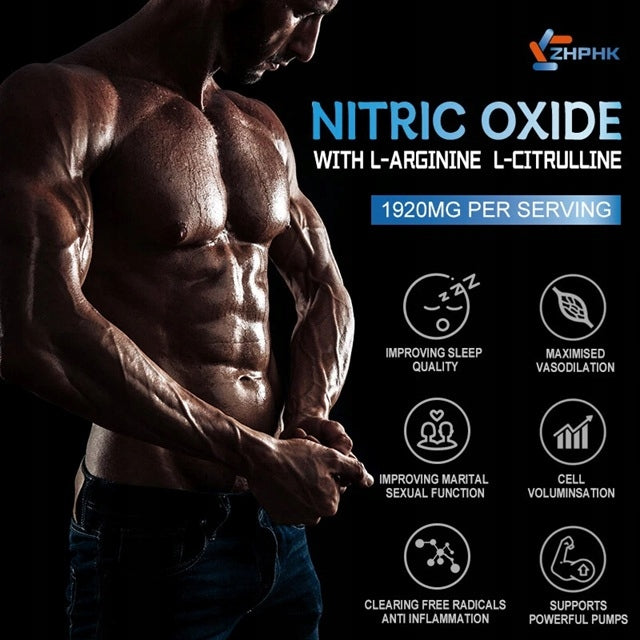 Nitric oxide and circulatory enhancer, L-arginine, L-citrulline, Extra Strength Packaging status original