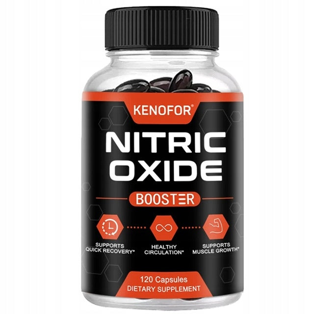 Nitric oxide booster, enhances blood circulation, 120 capsules