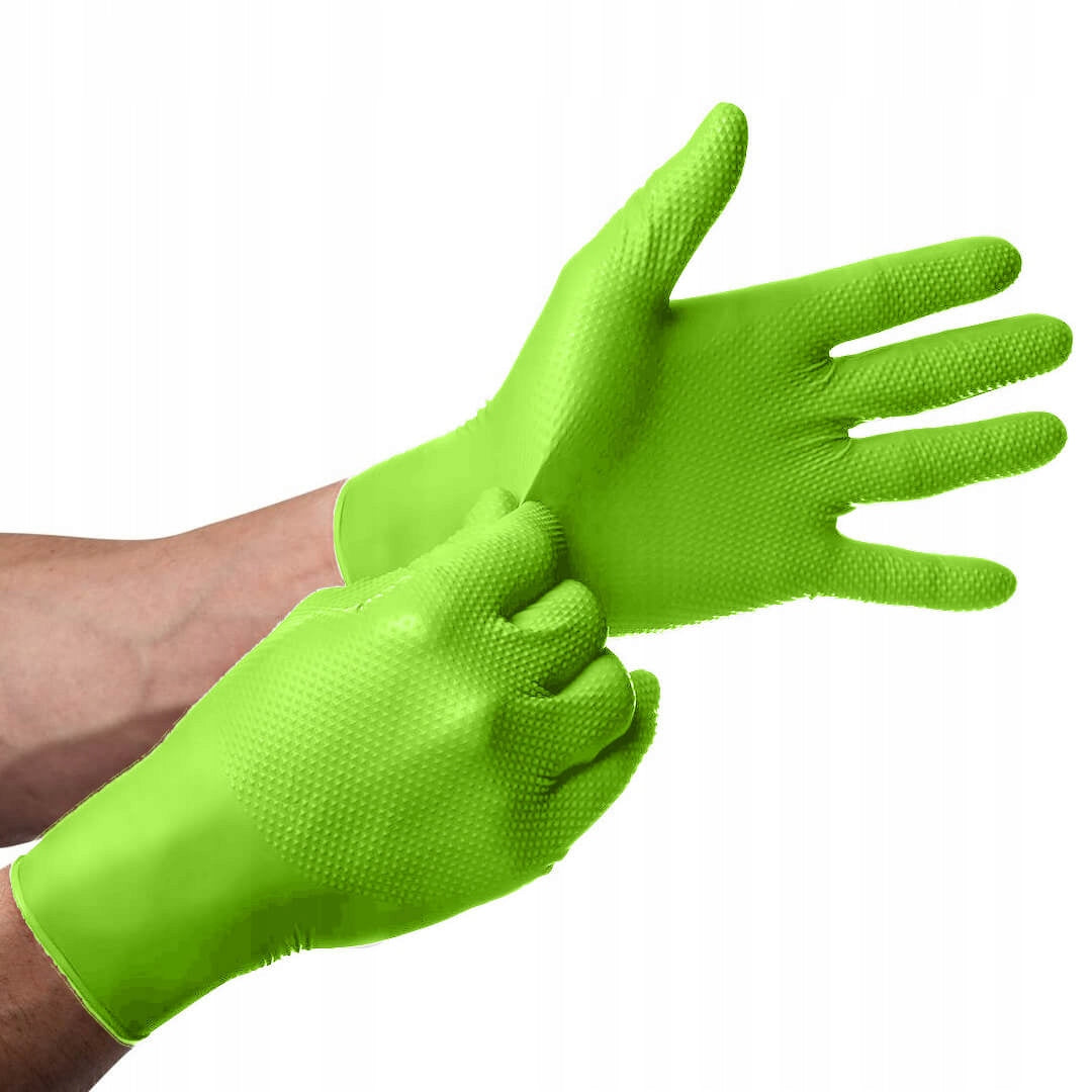 Nitrile Gloves Mercator GOGRIP GREEN Green 50pcs XL STRONG Brand Mercator
