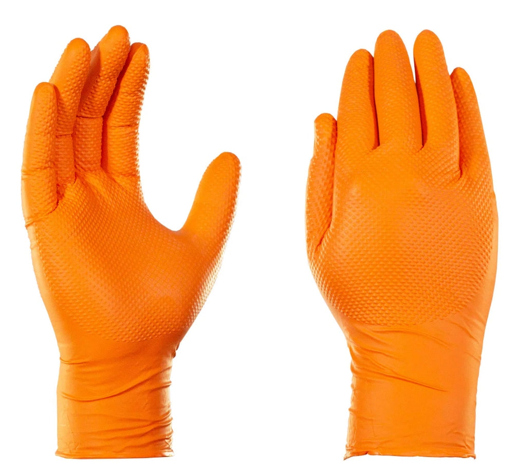 Nitrile work gloves EXTRA GRIP DIAMOND x100 STRONG MECHANIC GLOVES Packaging status original