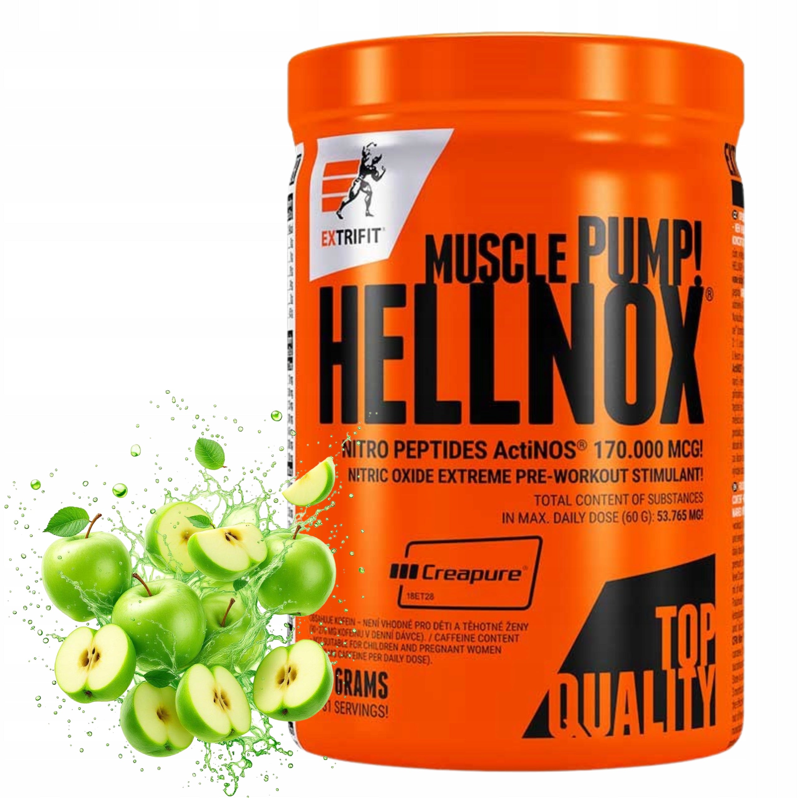 Nitrogen Booster EXTRIFIT HELLNOX 620g AAKG Arginine Citrulline Apple