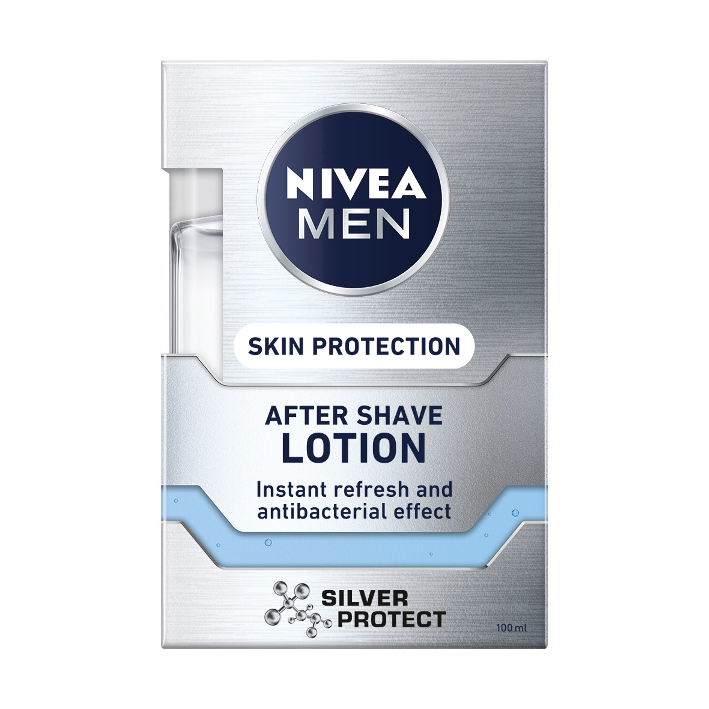 Nivea Men Water After Shaving Silver Protect 100ml Protection Freshness After Shaving Packaging status original
