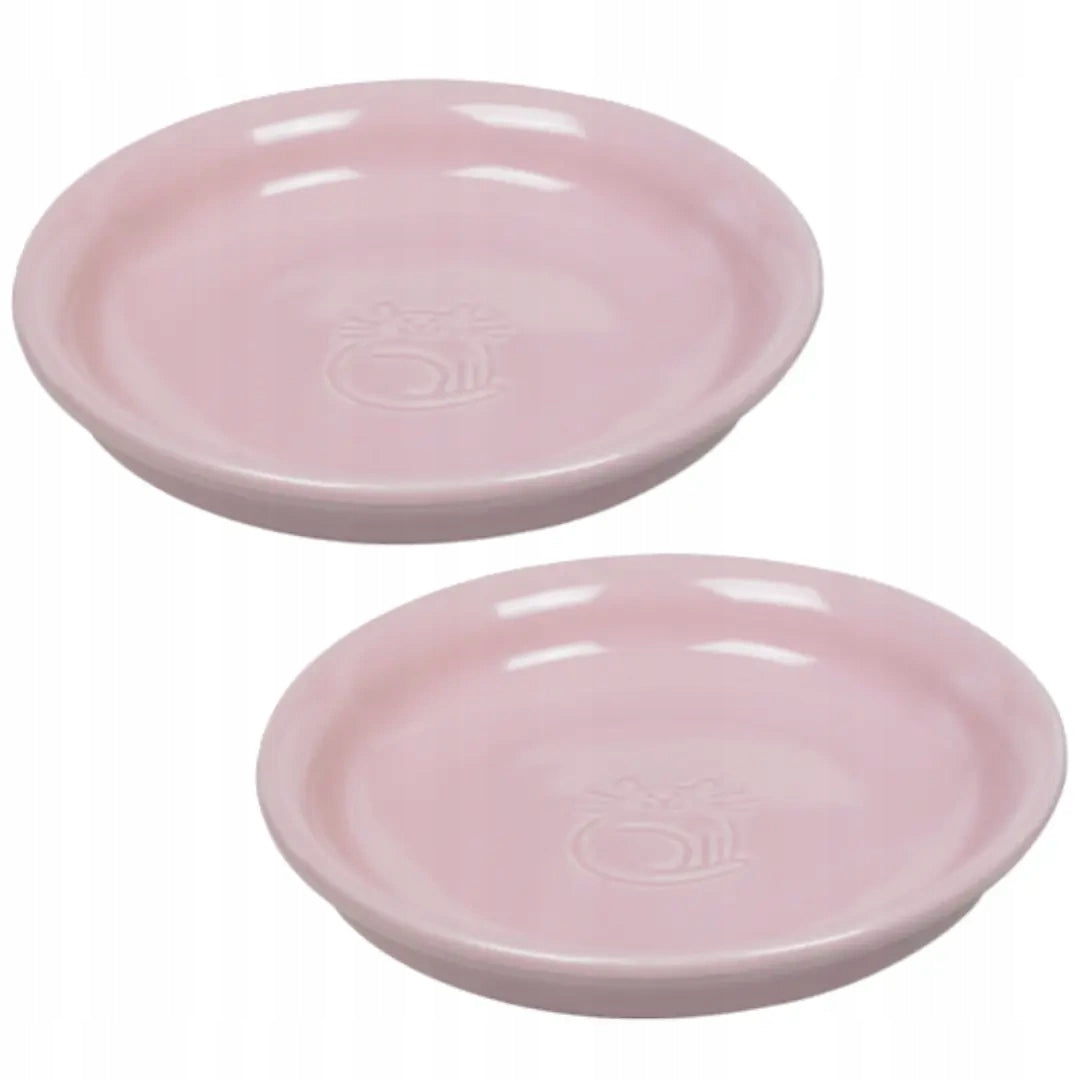 Nobby 2 Ceramic Bowls for Cat Pink 14x2cm