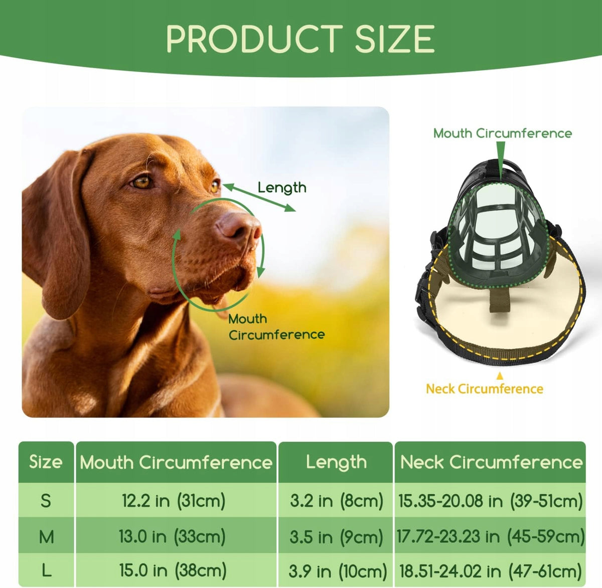 Nobleza plastic muzzle size M Manufacturer code B09B1JLL5N