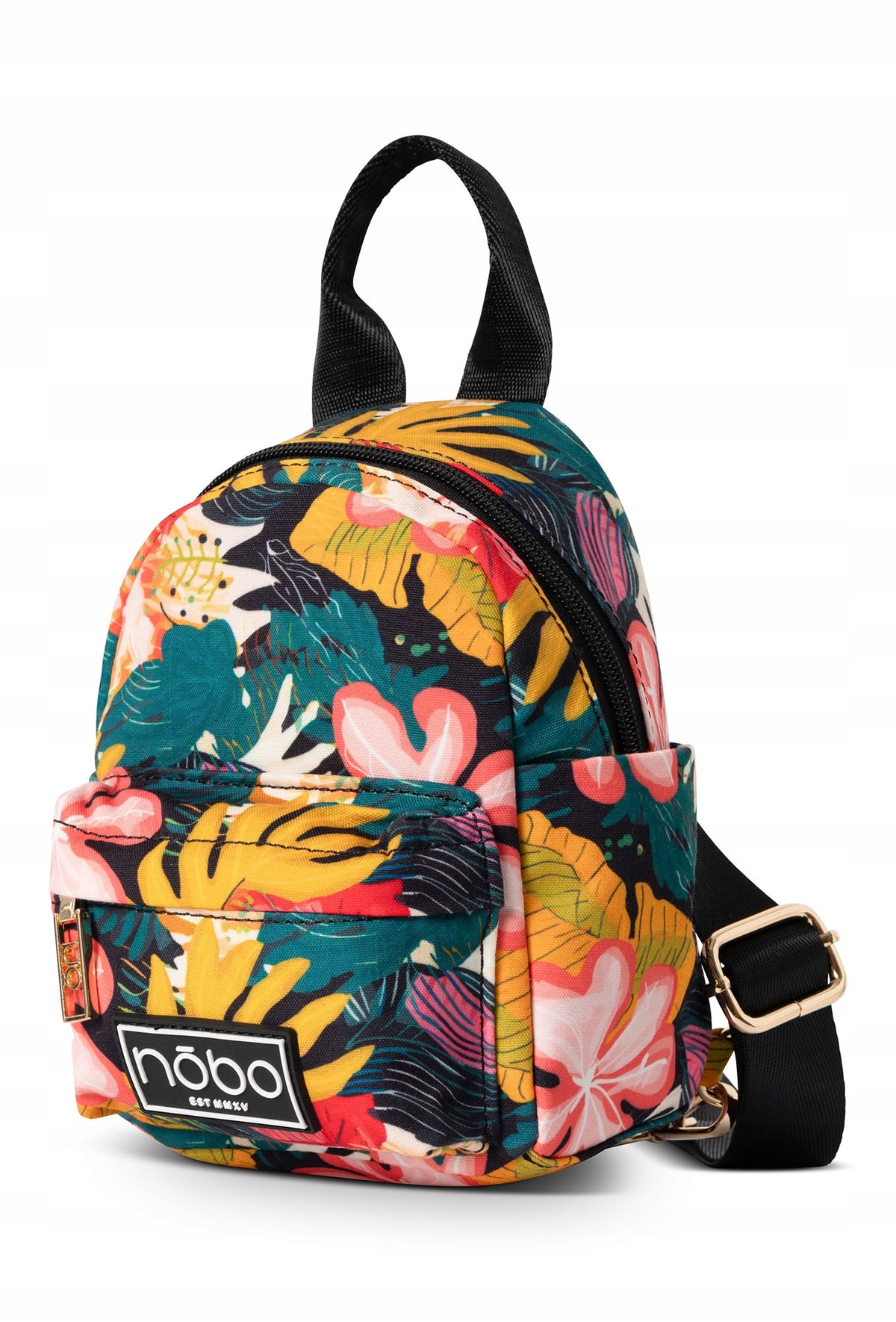Nobo Small 2-in-1 backpack with flowers Brand Nobo