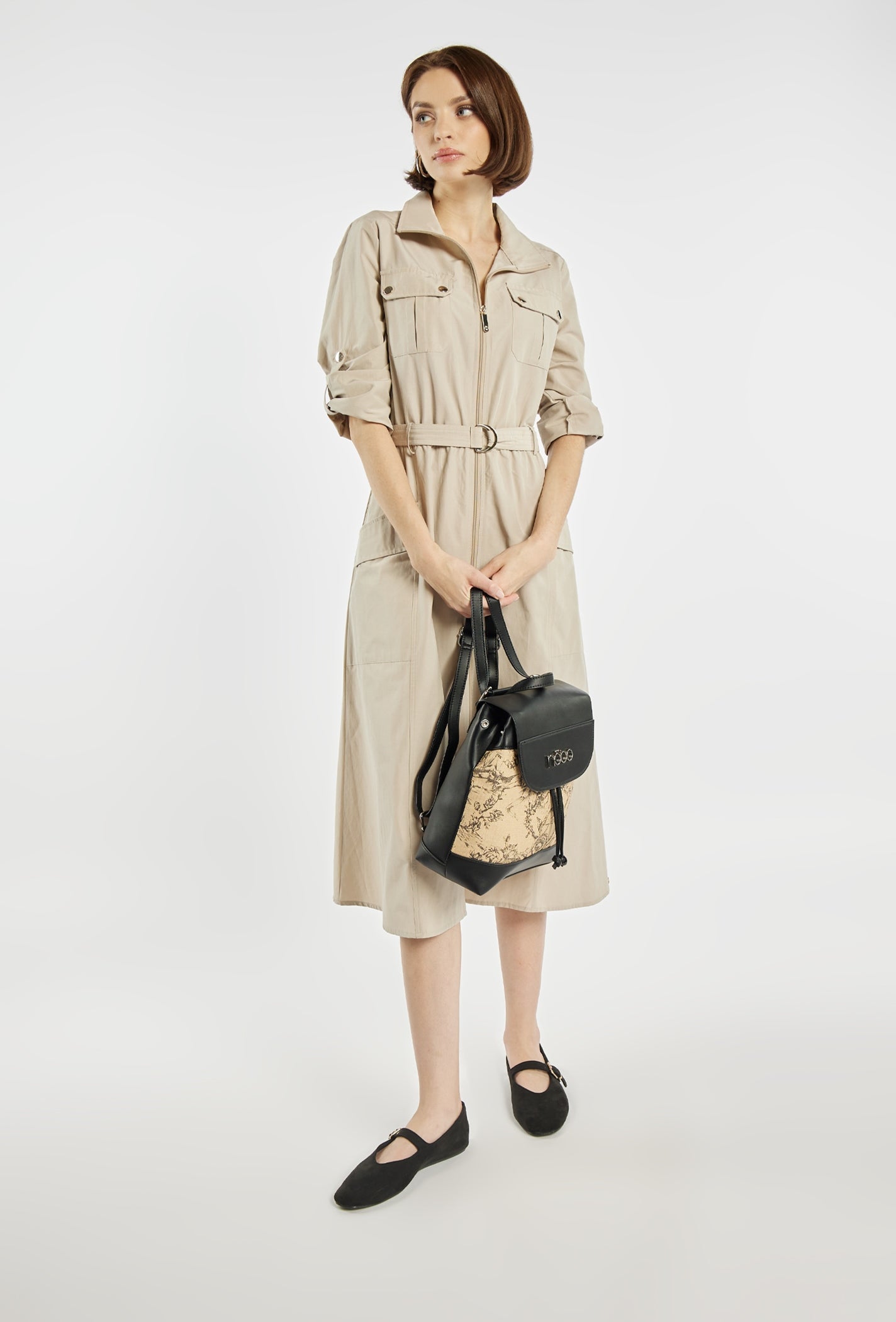 Nobo Women's backpack with an interesting design Main pattern plant