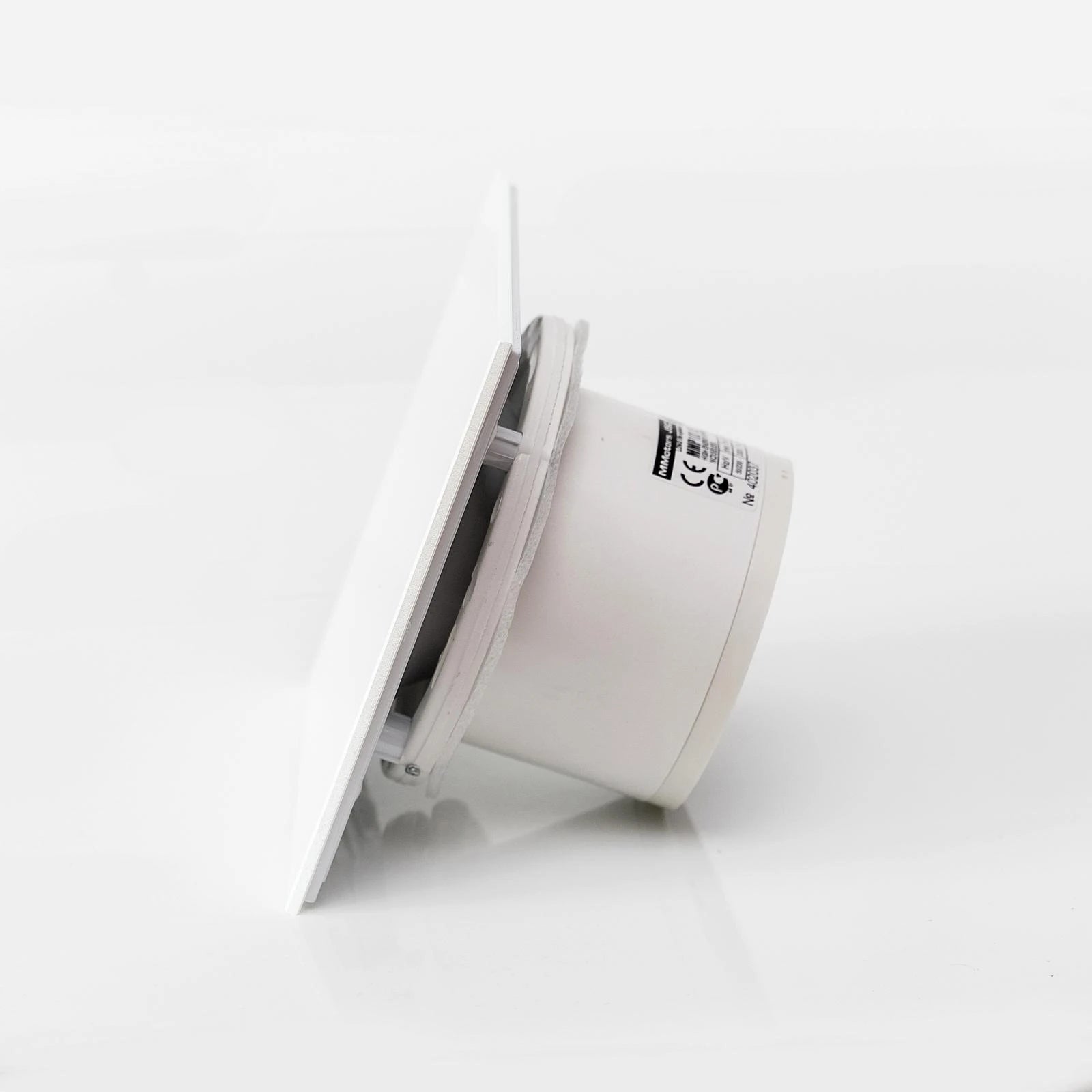 Noiseless bathroom glass fan Ø100mm white flash eco Brand no brand