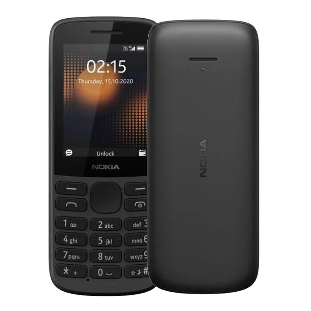 Nokia 215 4G LTE Dual Sim Black Mobile Phone For Seniors Without SIM LOCK