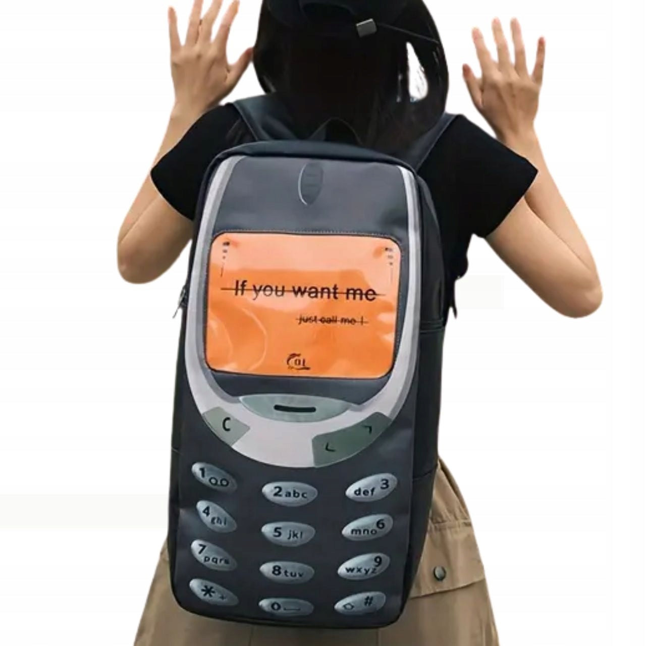 Nokia Mobile Backpack Printed Retro Phone Y2K Fun Streetwear