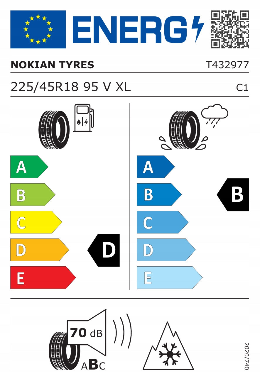 Nokian Z 225/45 R18 Snowproof 1 95V XL Number of tires offered 1 pc.