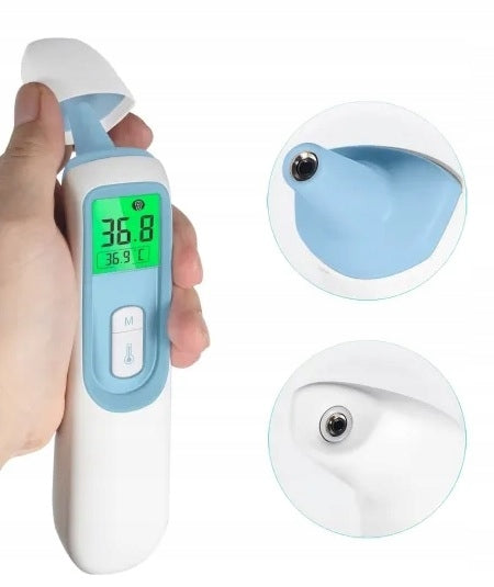 Non-Contact Frontal THERMOMETER for Children and Adults LCD Display Manufacturer code Bezdotykowy termometr czołowy dla dzieci LCD