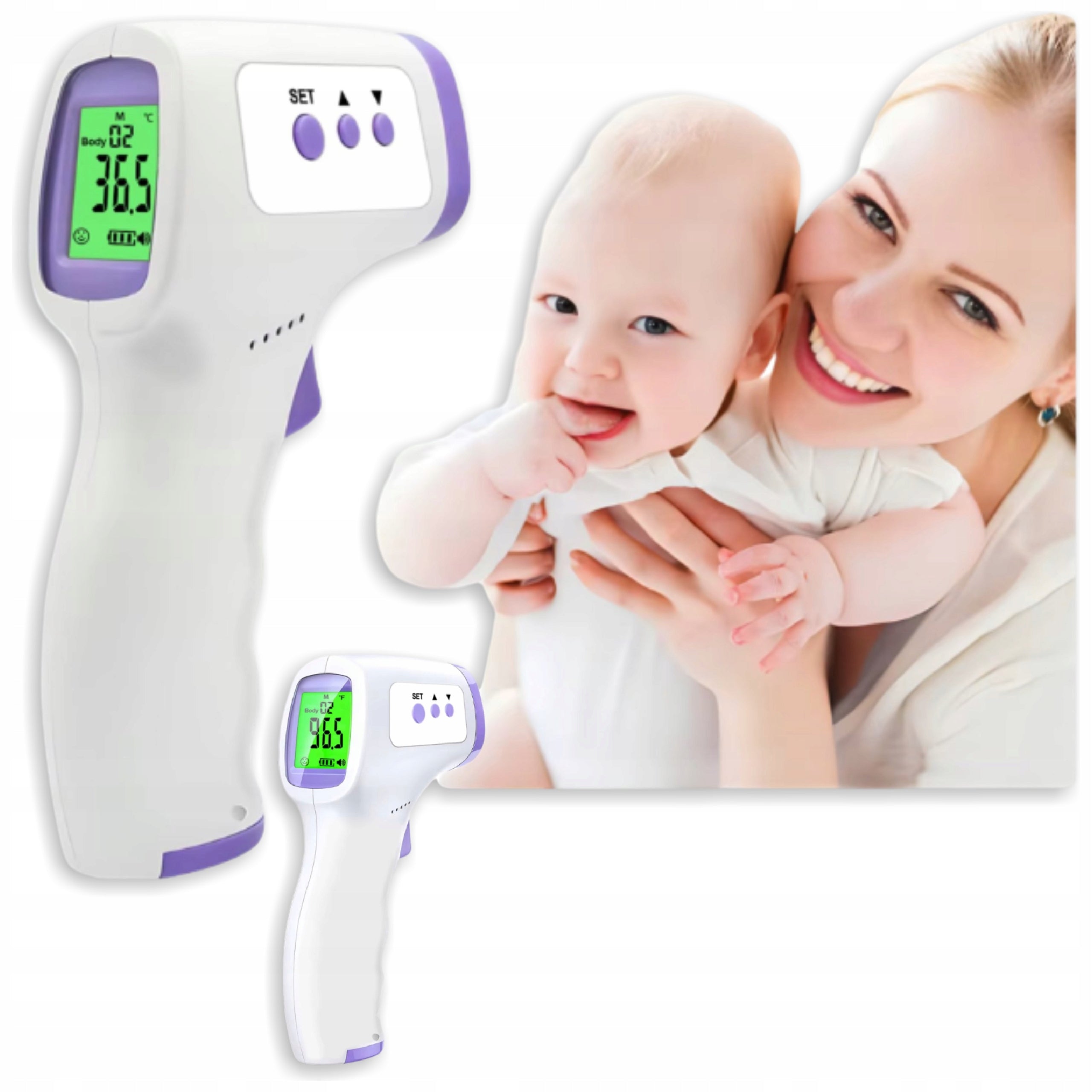 Non-Contact Medical Thermometer For Children Forehead IR Electronic LCD