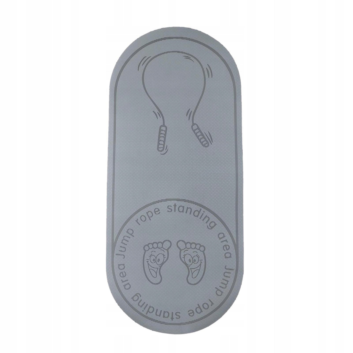Non Indoor Rope Skipping Mat Shock Absorption Fitness Cushion Yoga Mat Gray