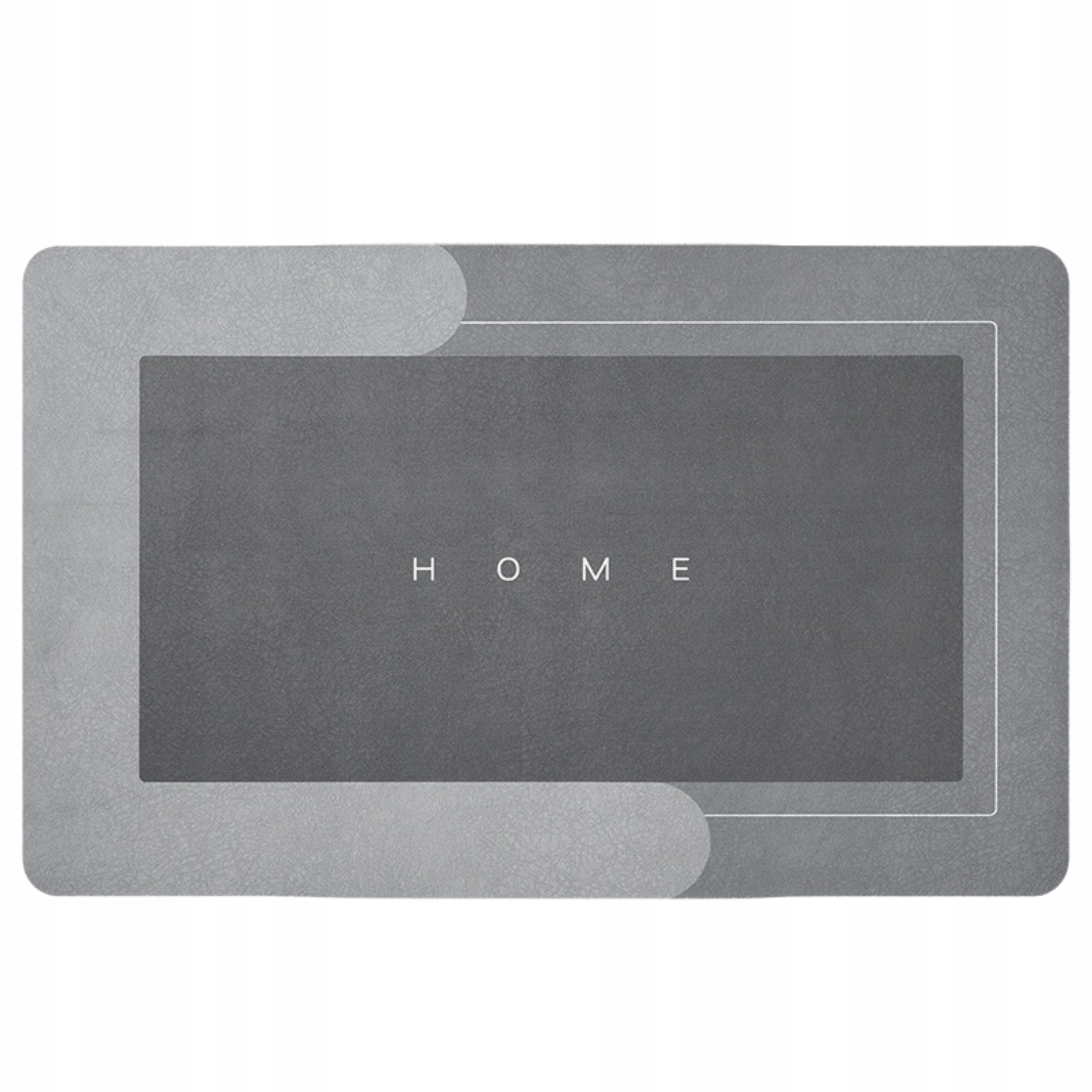 Non-SLIP Bathroom Rug 50x80 cm Grey Absorbent Bathroom Mat Brand no brand