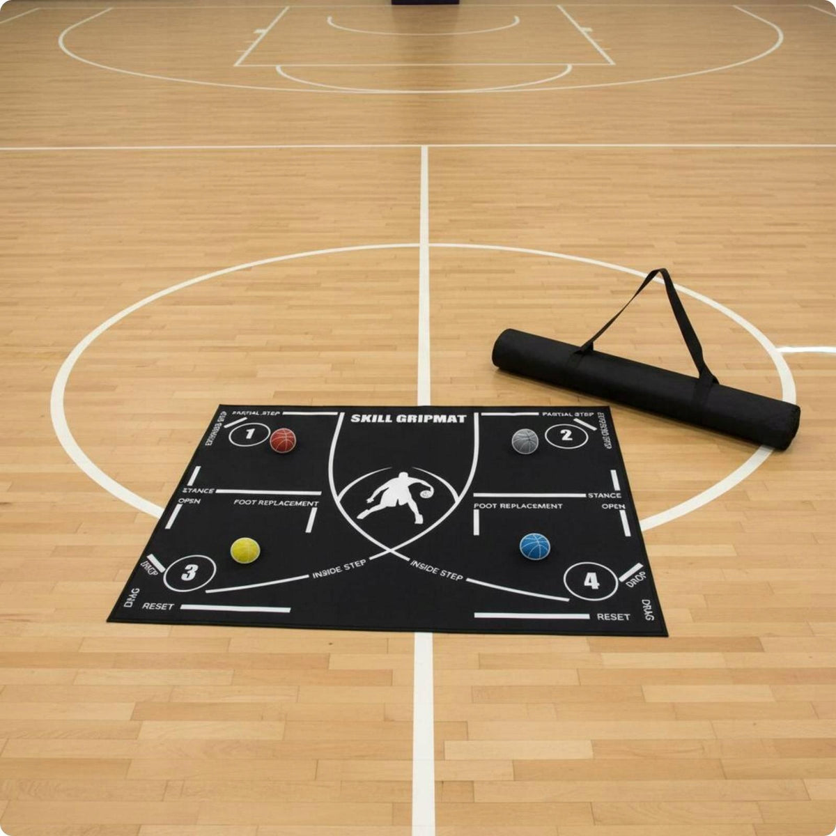 Non Slip Basketball Training Pad Velvet Rubber Mat Style a with Strap
