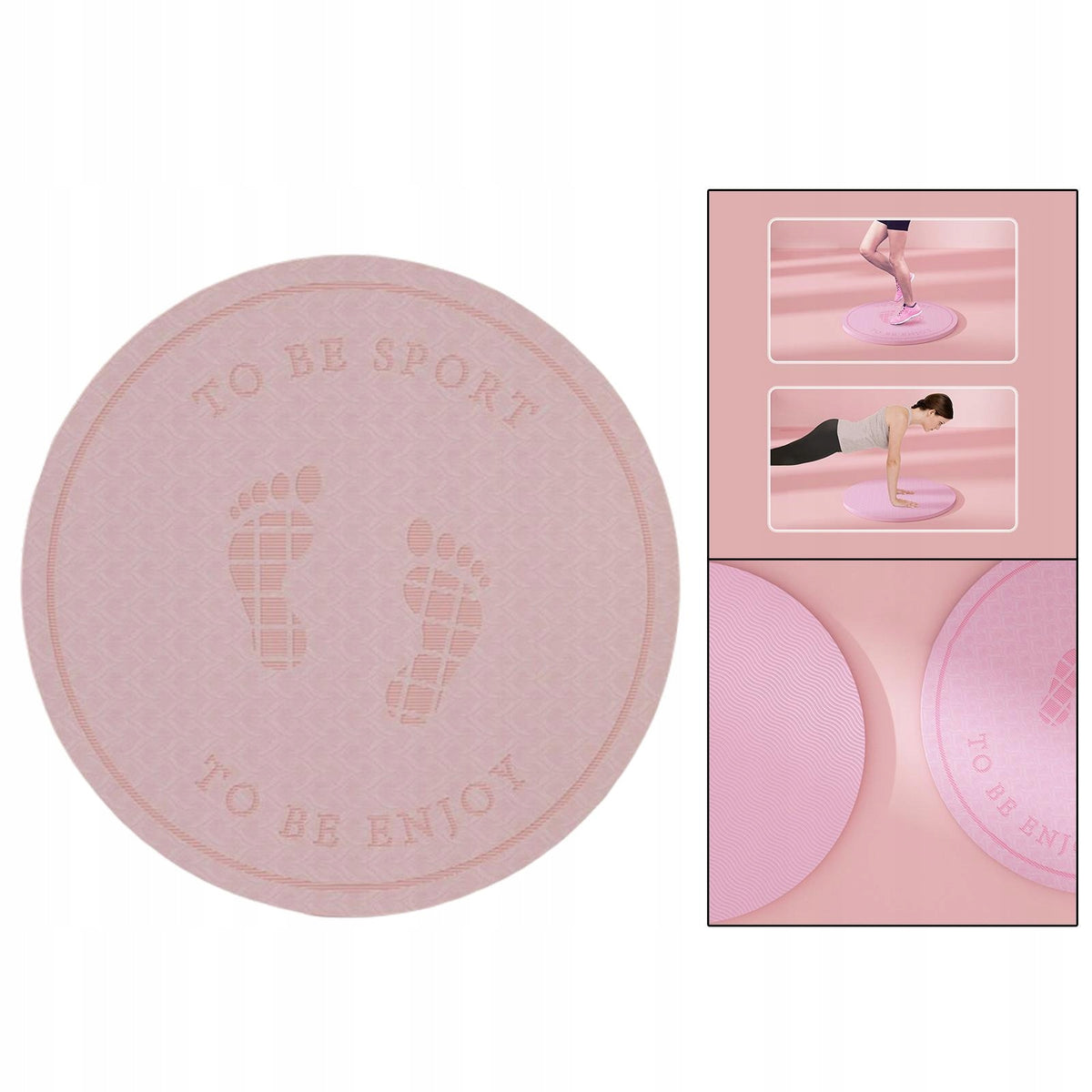 Non Slip Exercise Mat Buffer Shockproof Rope Jumping Sound Insulation Pink Packaging status original
