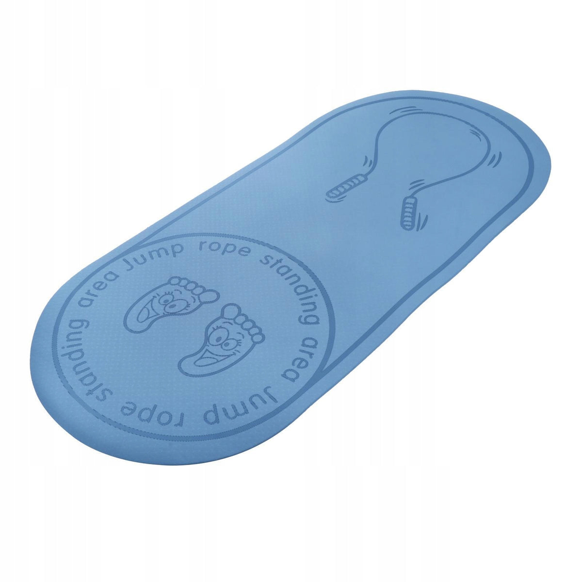 Non Slip Indoor Rope Skipping Mat Shock Absorption Fitness Cushion Blue