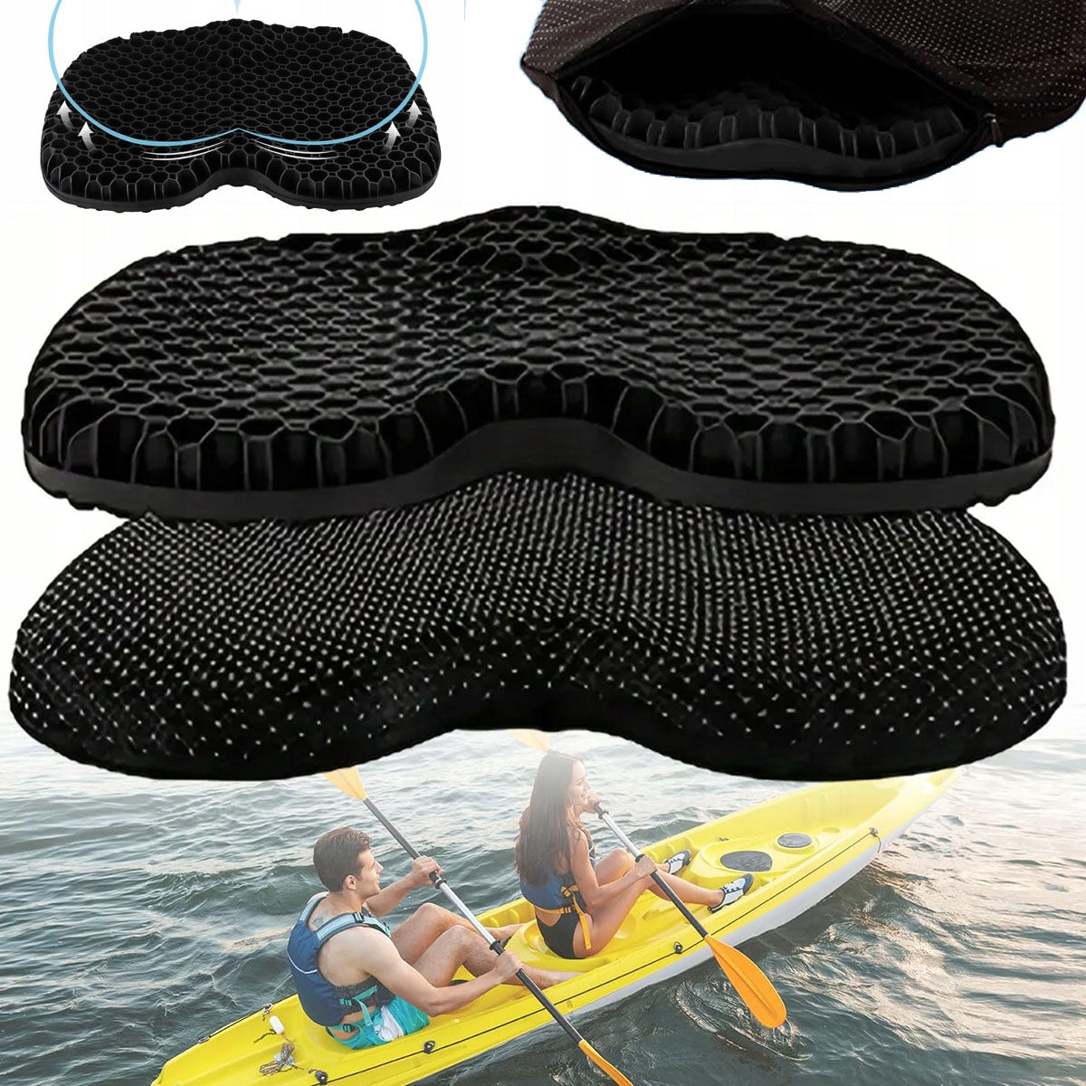 Non-Slip Kayak Seat Cushion, Zelowa Kayak Pillow