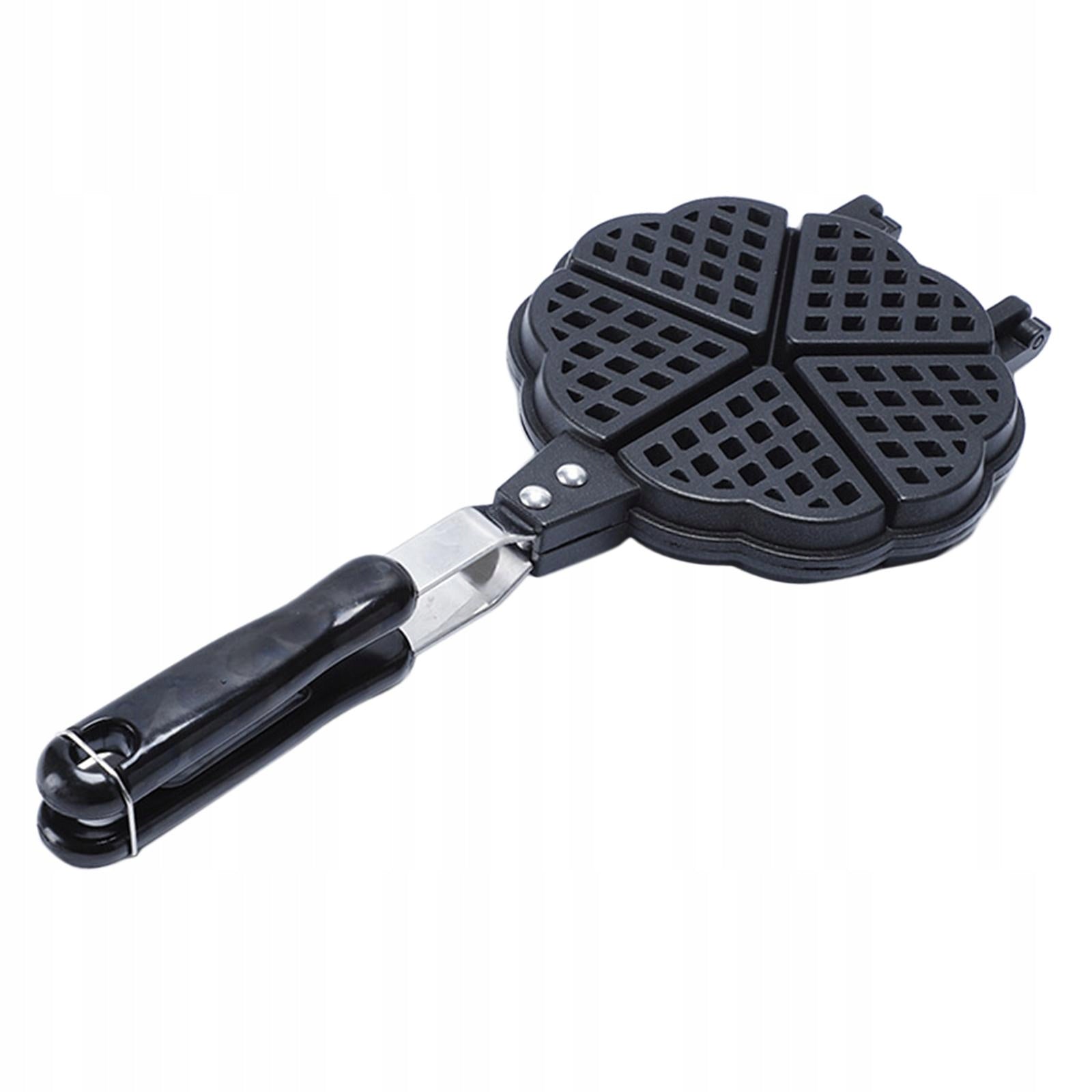 Non Stick Waffle Iron Pan DIY Press Plate Portable Easy Clean Bakeware
