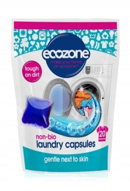 Non-bio Washing Capsules 20 Pack, Ecozone (LTAB20N)