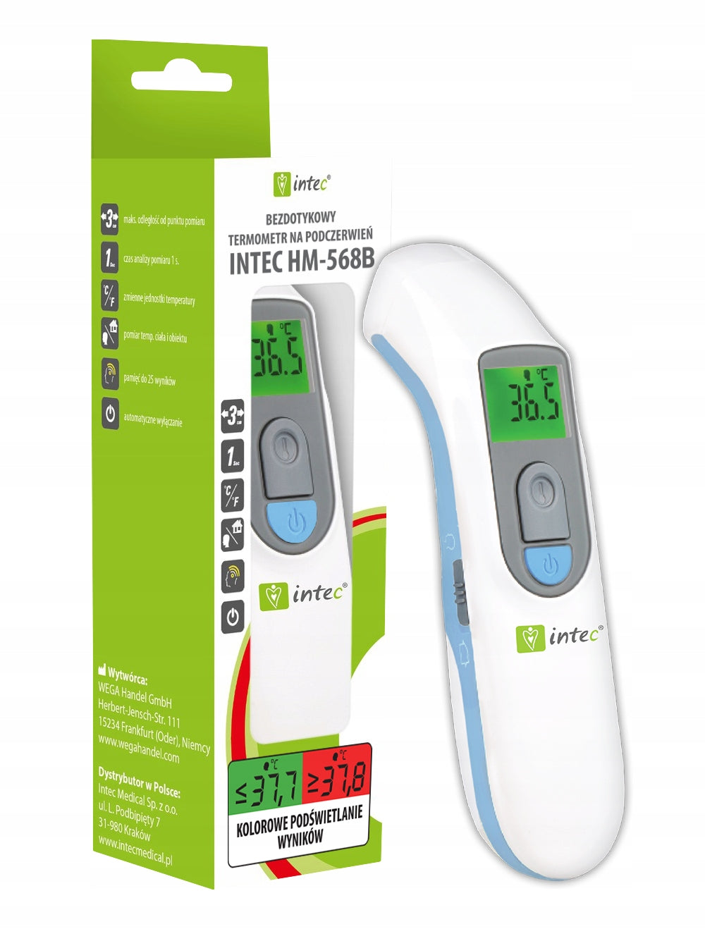 Non-contact thermometer Intec HM-568B