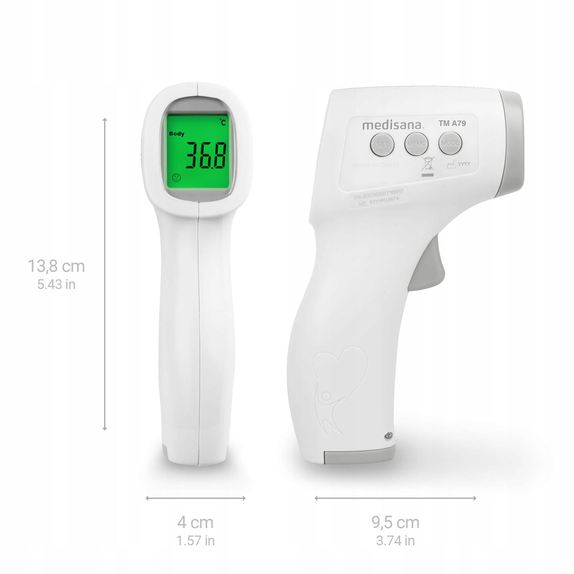 Non-contact thermometer Medisana TM A79 Medical device no