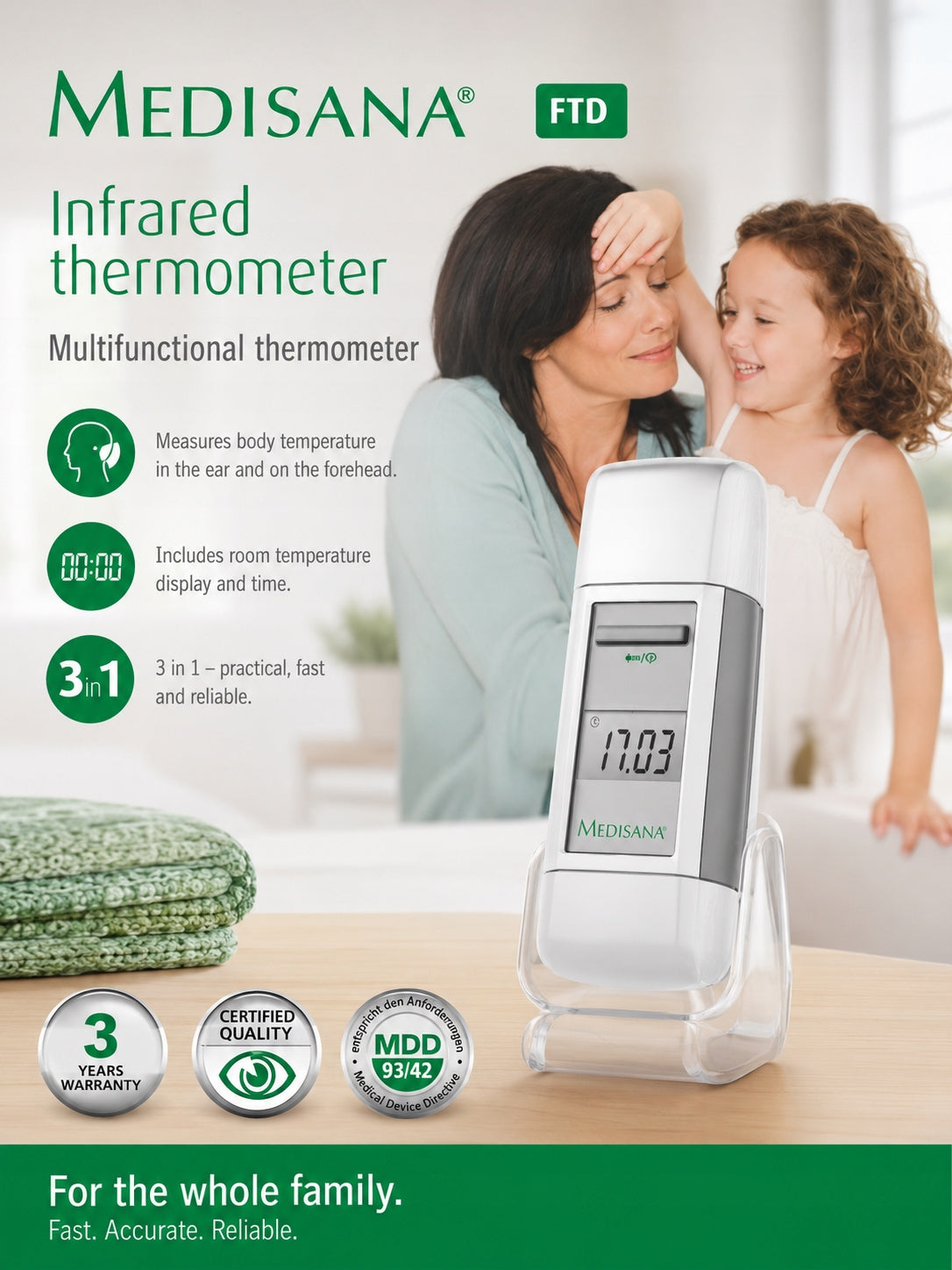 Non-contact thermometer Medisana TM750 Medical device no