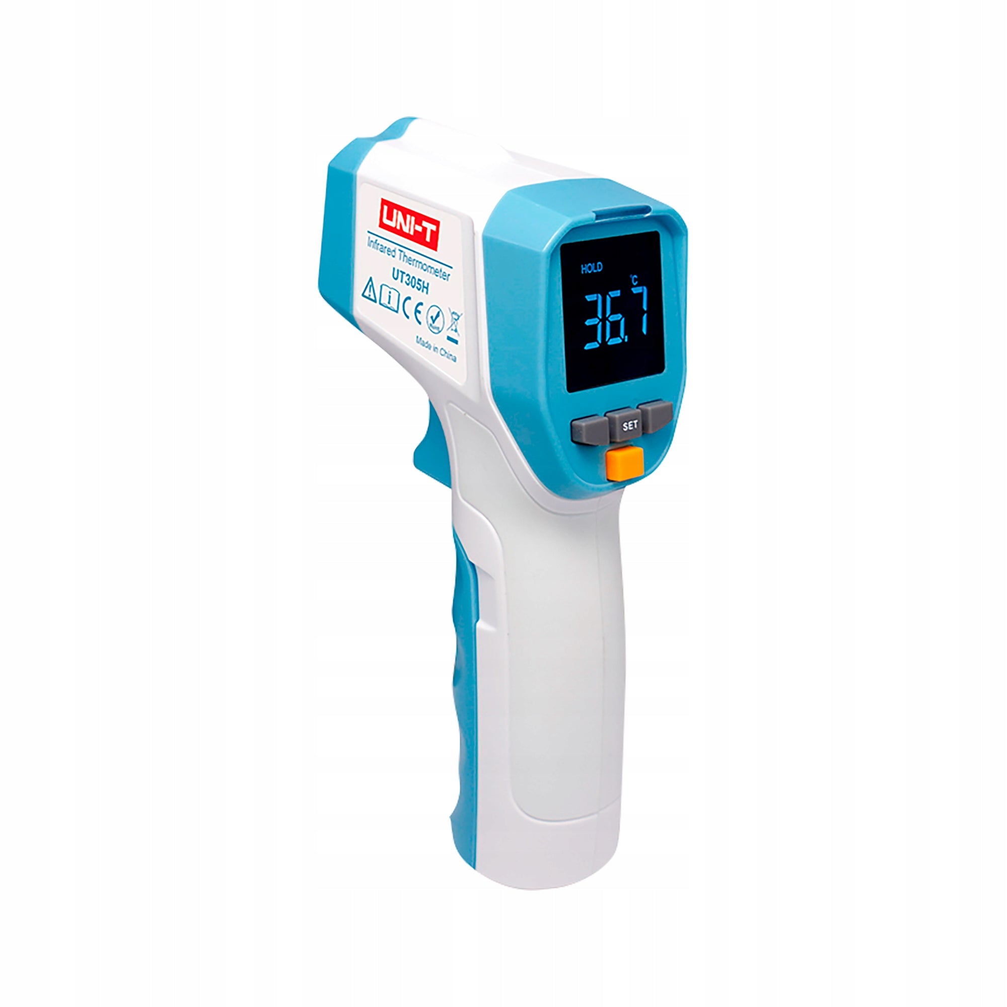 Non-contact thermometer Uni-T UT305H Batteries included yes