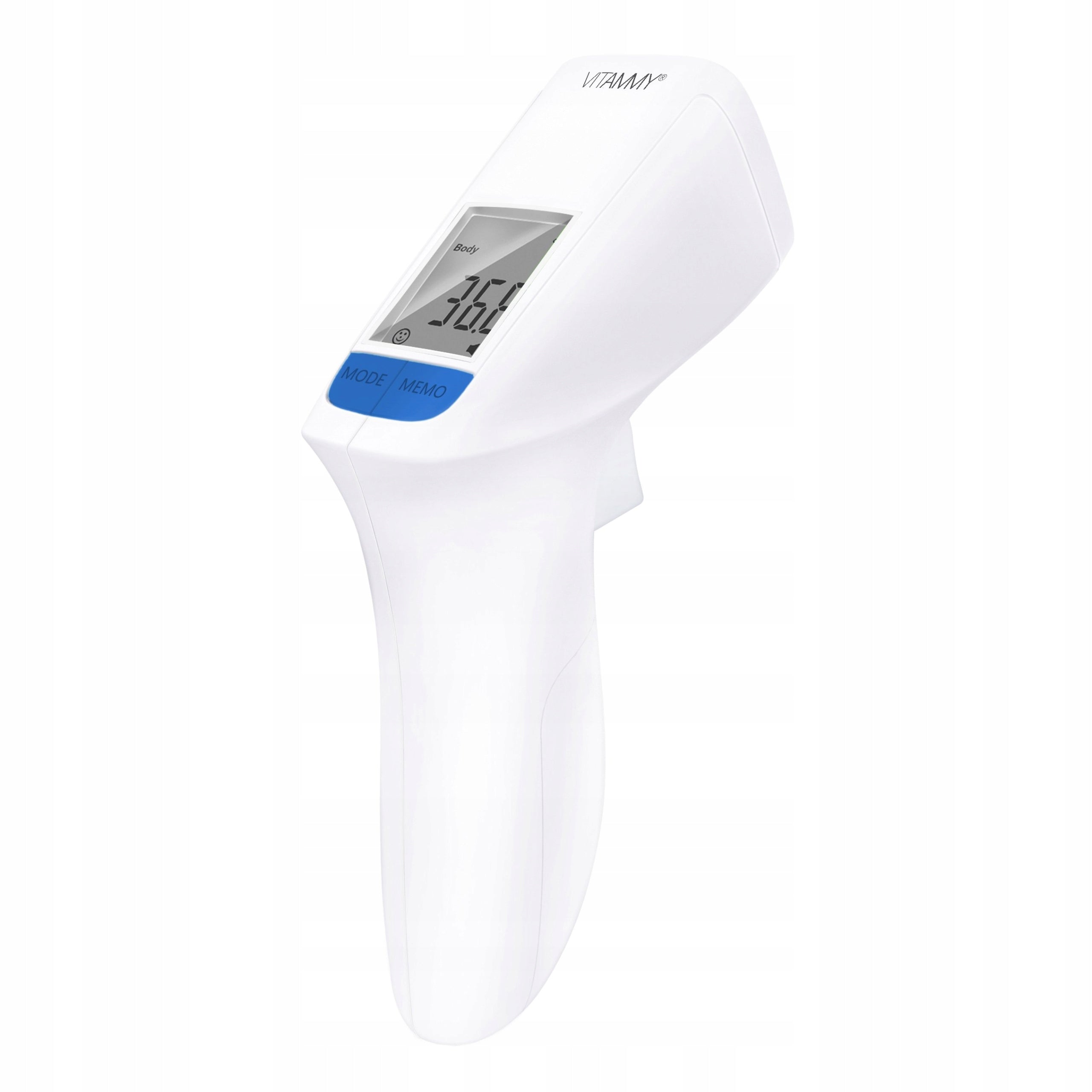 % Non-contact thermometer VITAMMY HTD8816C, LCD, forehead/ear measurement, alarm Medical device no