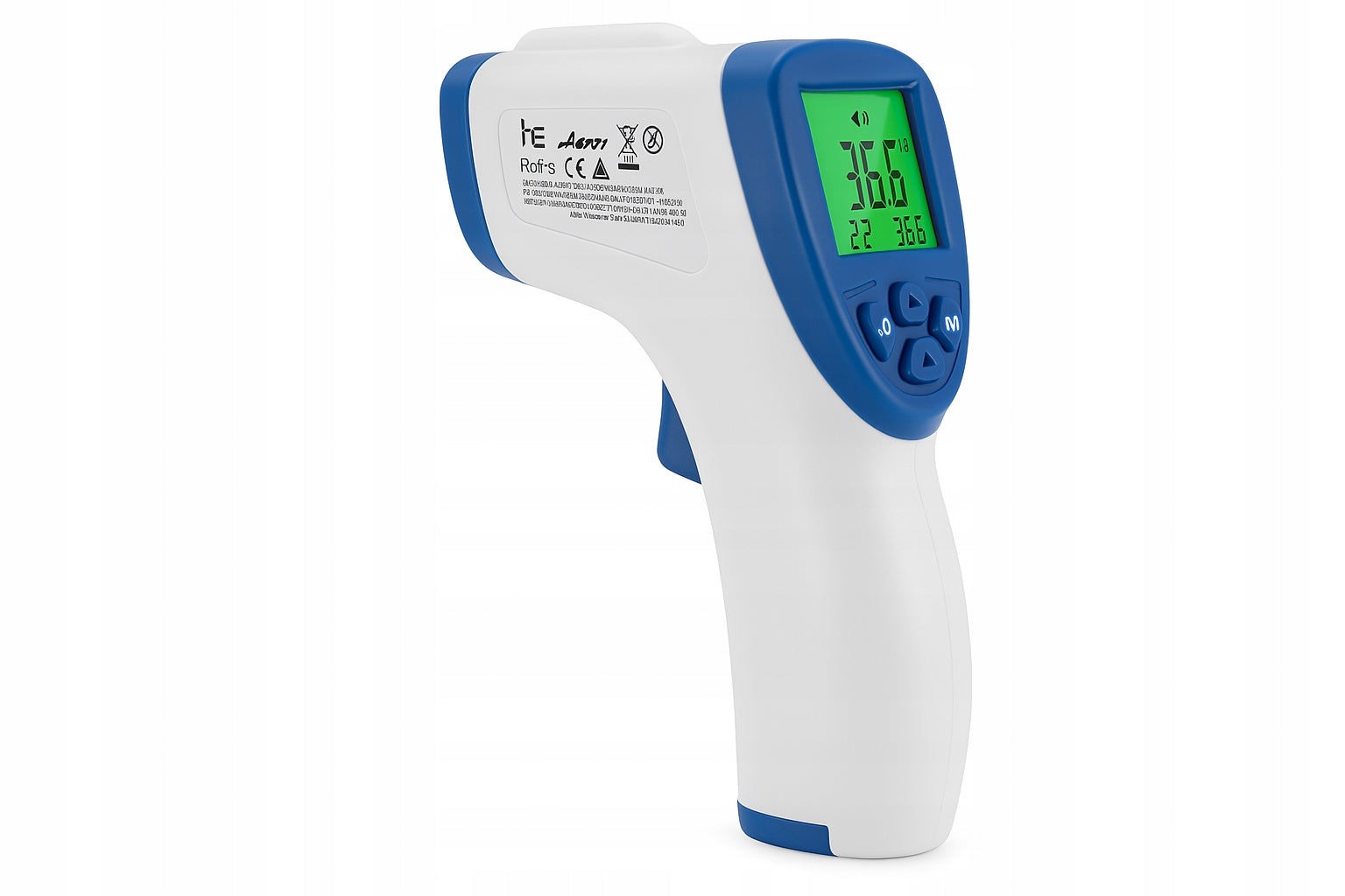 Non-contact thermometer electronic temperature measurement 0,5s °C °F LCD alarm