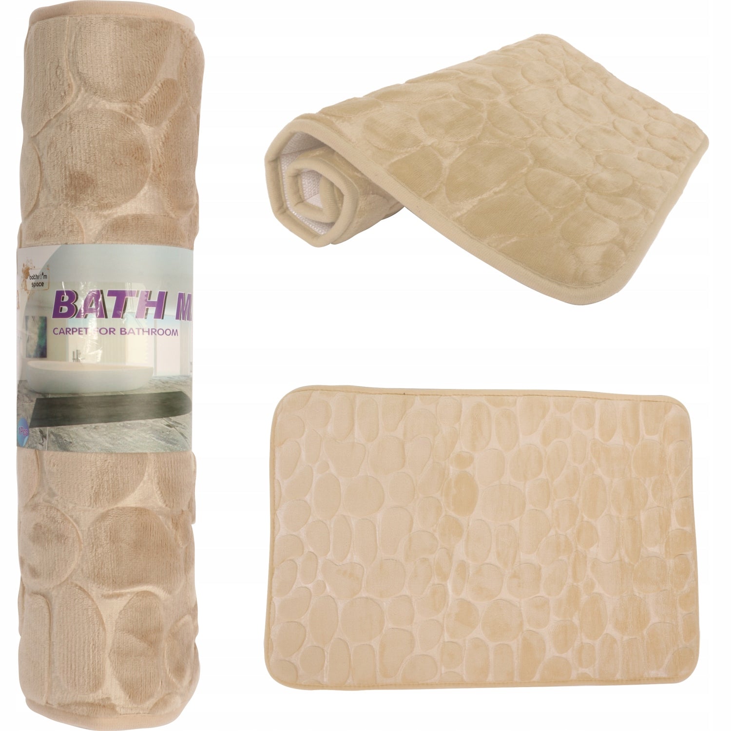Non-slip Bathroom Rug BEIGE
