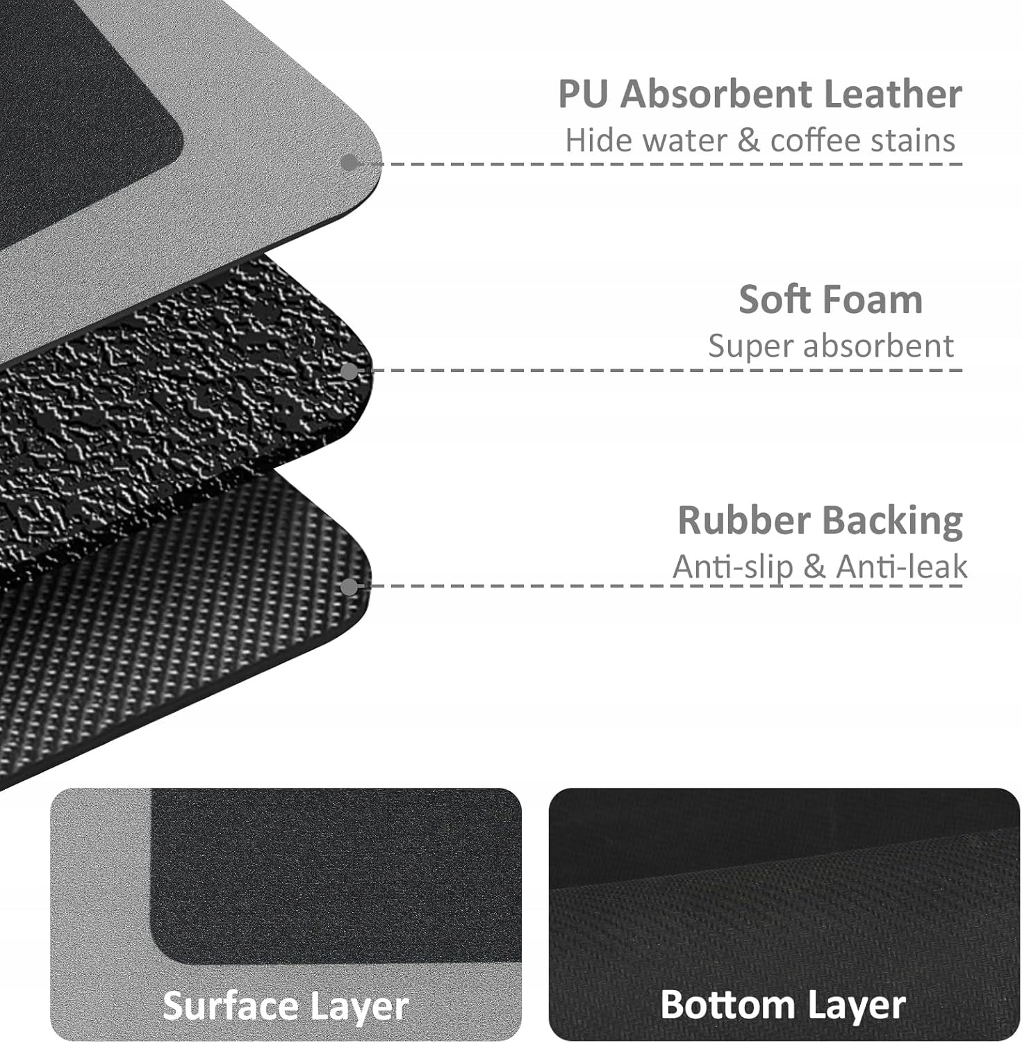 Non-slip quick-drying bathroom mat Brand Aptel