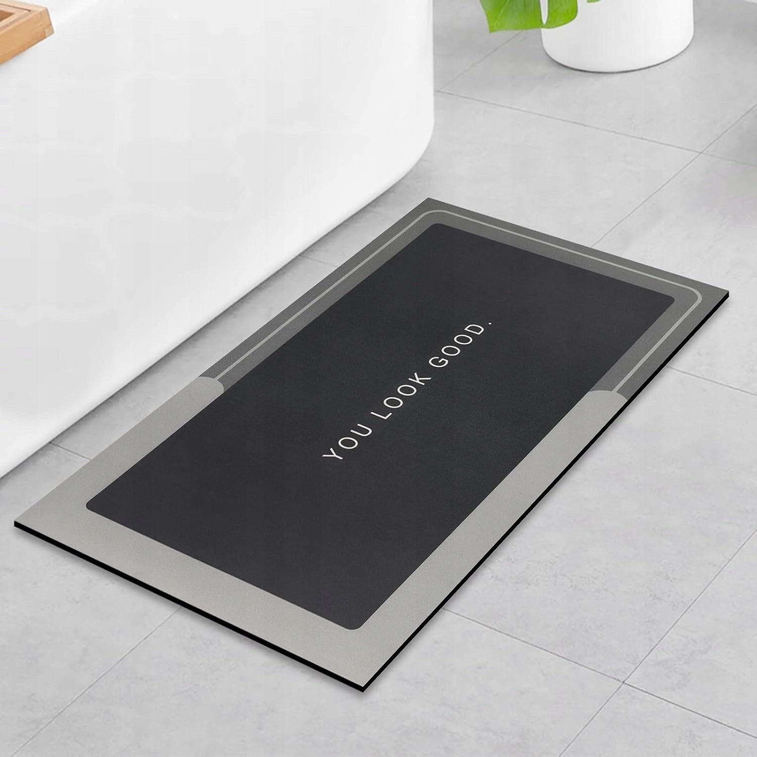 Non-slip quick-drying bathroom mat