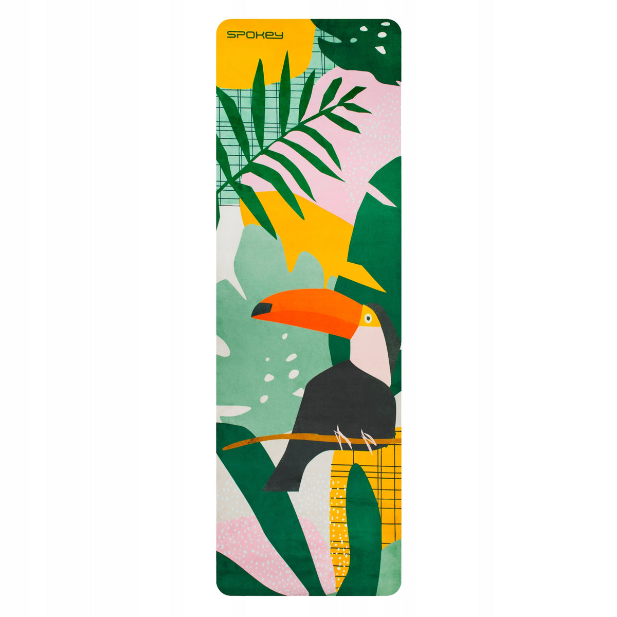 Non-slip yoga mat Spokey HOME JUNGLE exercises with pattern 183 cm Manufacturer code 941974