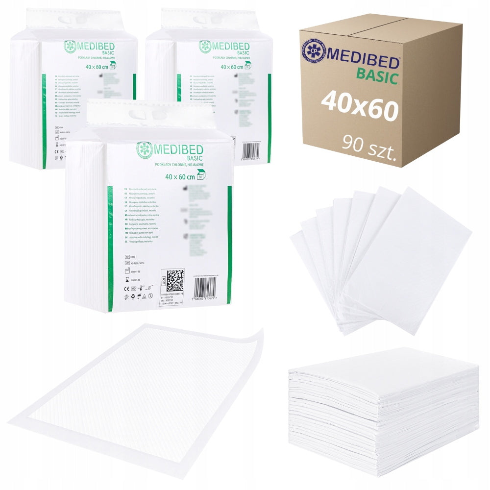 Non-sterile CHANGING PRIMERS MEDIBED BASIC 40x60 360 ml 90 PCS.