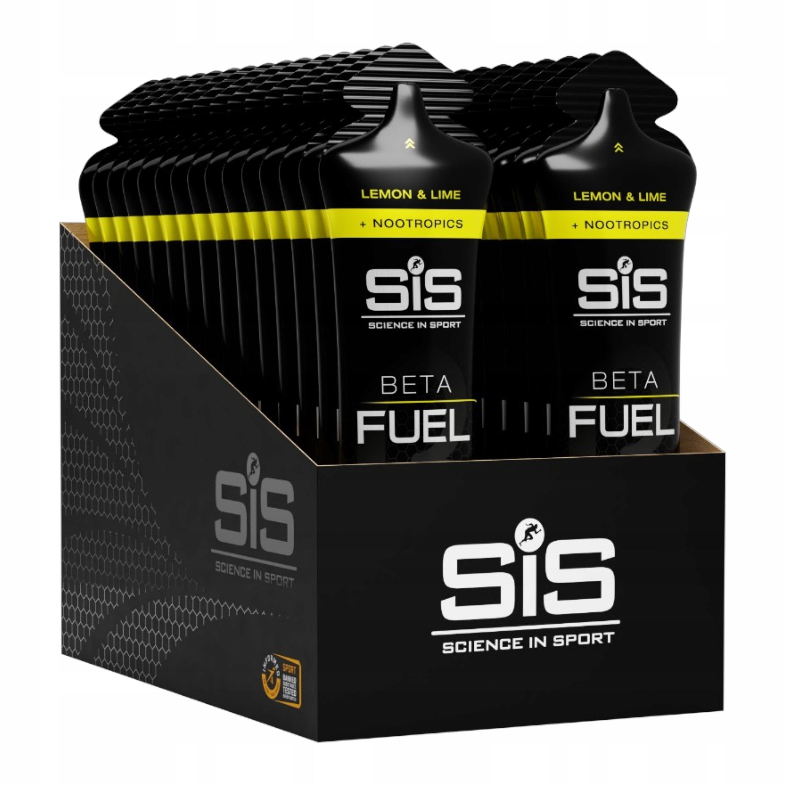 Nootropic Energy Gel Beta Fuel Energy Gel 30x 60ml Carbohydrates SIS