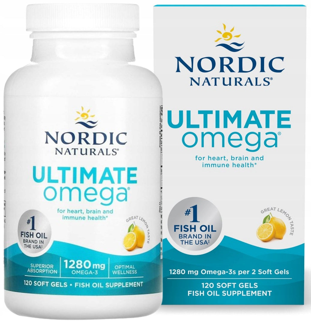 Nordic Naturals - ULTIMATE Omega fatty acids - 3 | 1280 mg | 120 kaps.