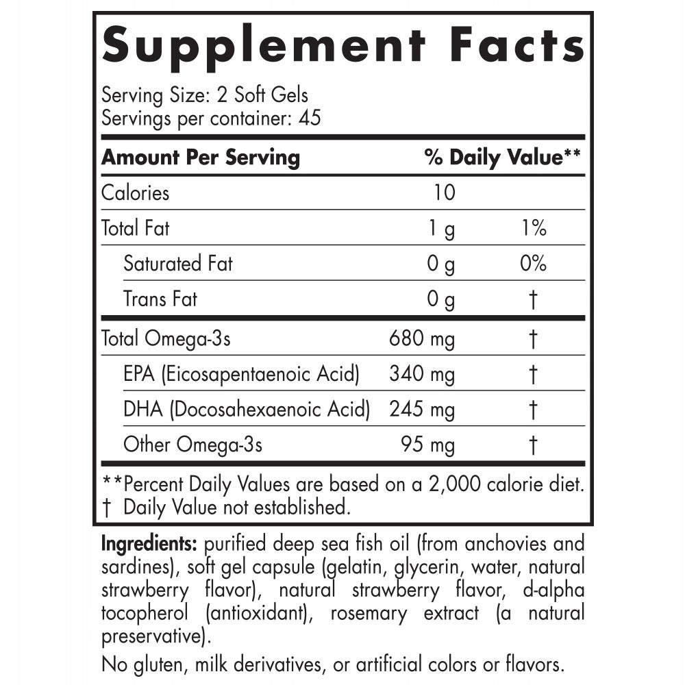 Nordic Ultimate Omega Junior 680mg OMEGA3 DHA MINI CAPSULES FOR KIDS 90k Manufacturer code 768990017988