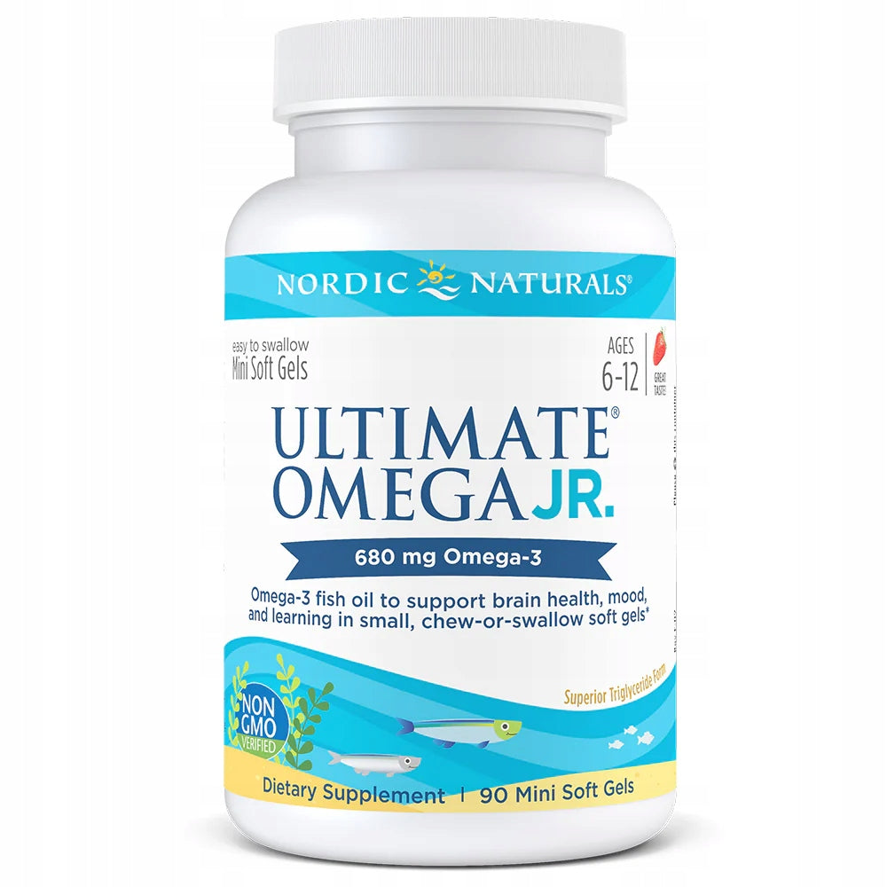 Nordic Ultimate Omega Junior 680mg OMEGA3 DHA MINI CAPSULES FOR KIDS 90k
