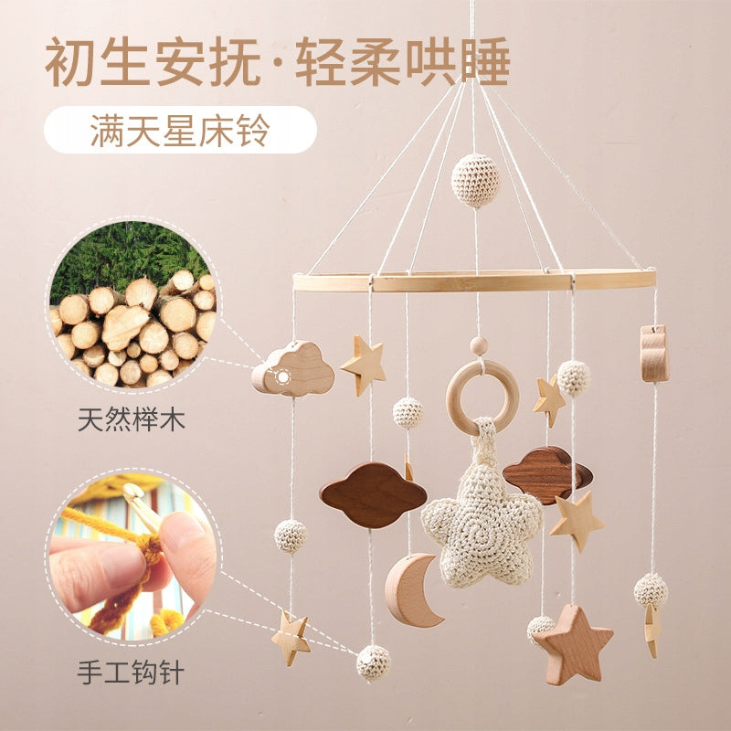 Nordic Wind Starry Bed Bell Amazon Crib Ratt Bed Hand 2Z