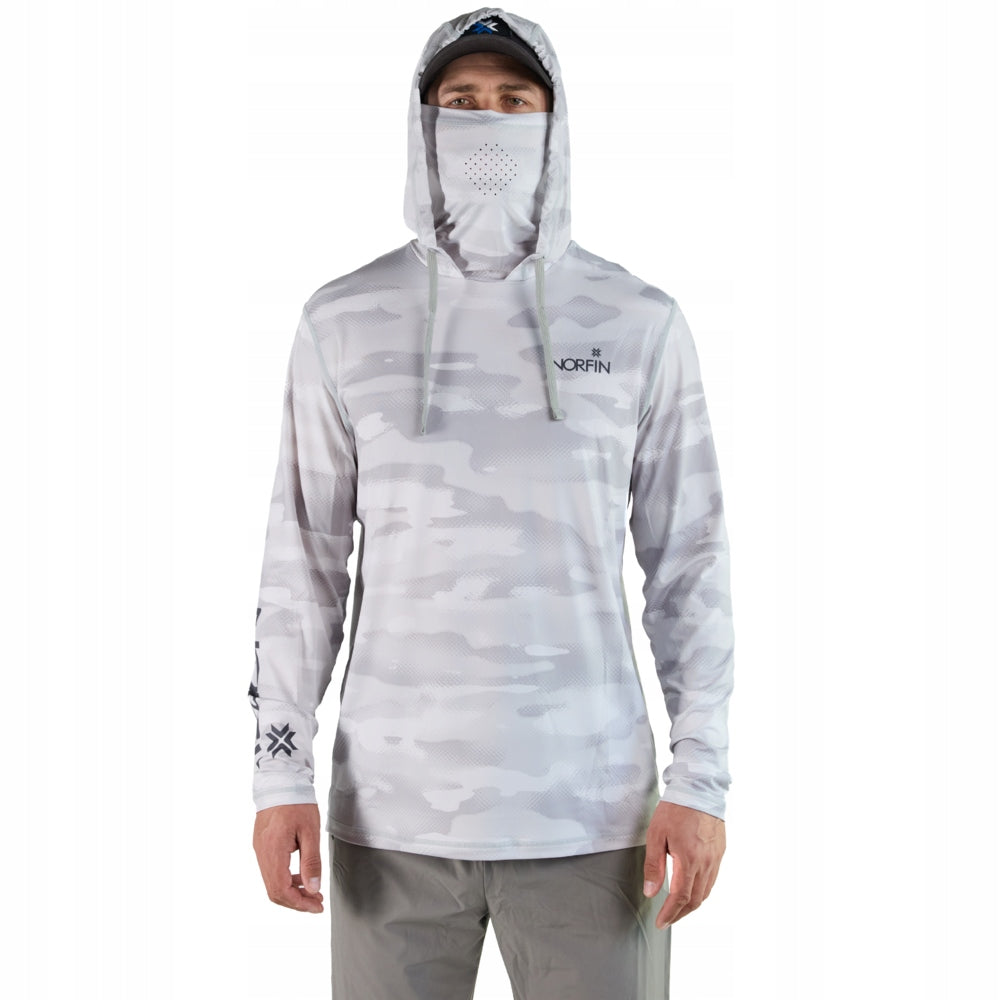 Norfin Sun Pro Guard Hoodie Gray UPF Size XL Color gray